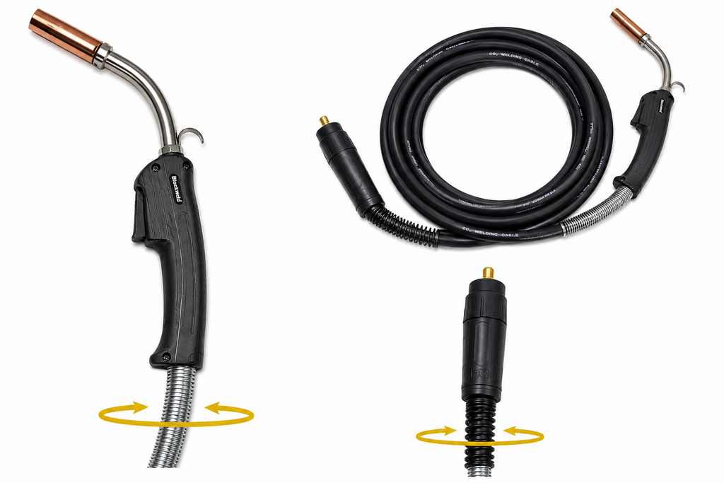 Pistola Mig Modelo LINCOLN 400 Amp / 4.5 MTS (Conector Euro) (LN400-CE)