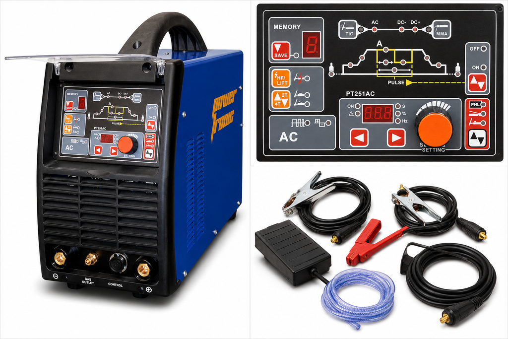 Soldadora TIG 250 AC/DC - PT251AC / 380v