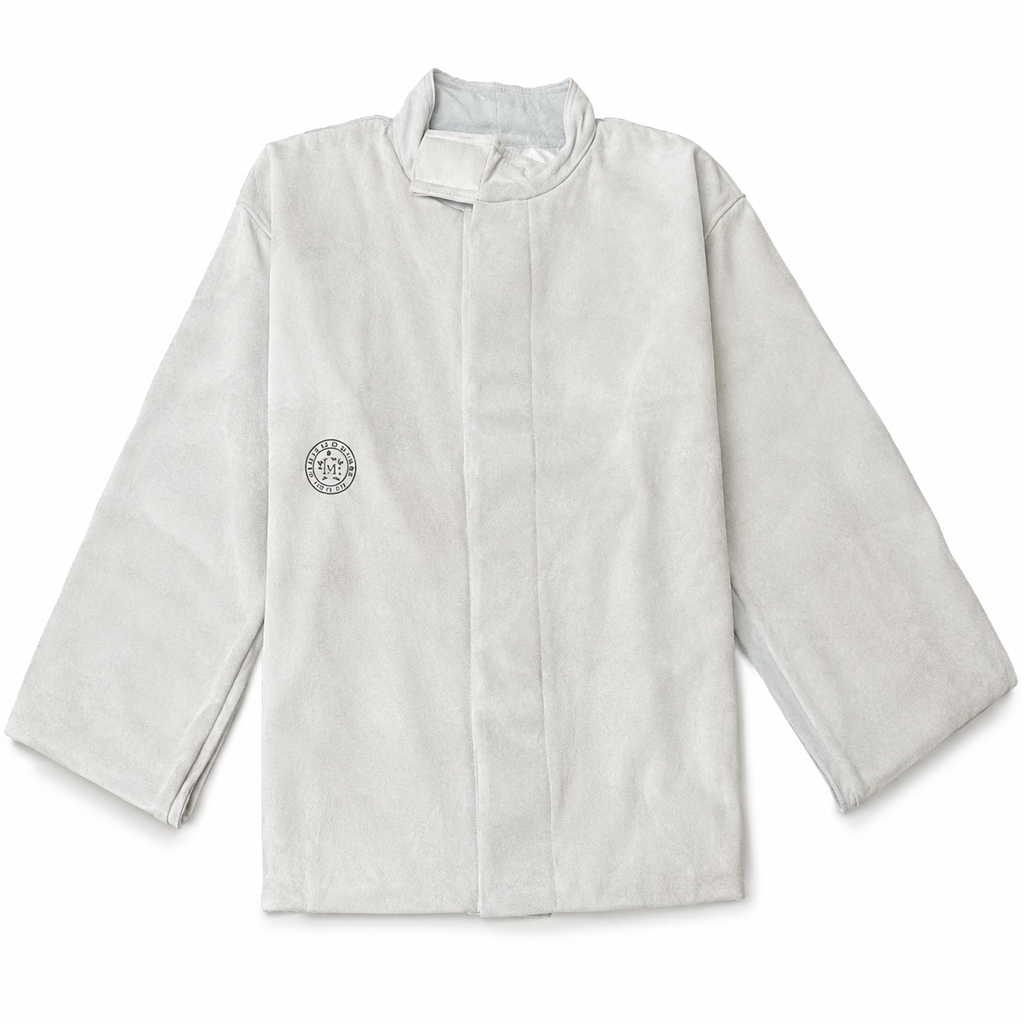 Chaqueta Soldador de Cuero ImportadaTalla XL con Velcro (CHS-XL-N)