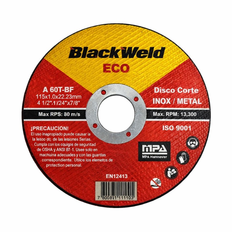 Disco Corte Inox/Metal 4.5" x 1.0mm (MG-20115-10)