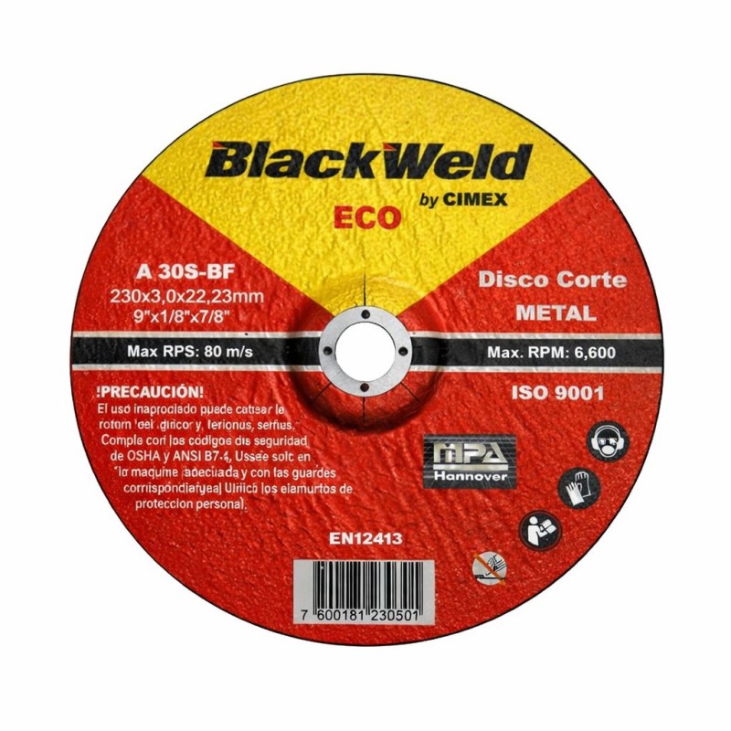 Disco Corte Metal 9" x 3.0mm (MG-25230-30)
