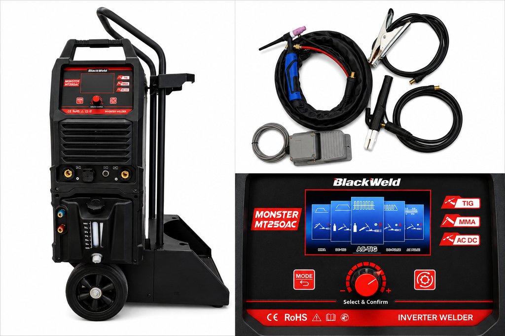 Soldadora AC/DC MONSTER MT251AC-RC / 250 Amp. / 380v