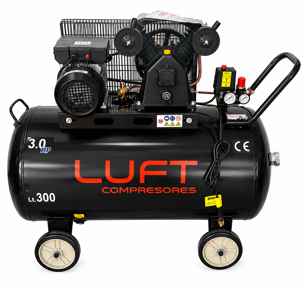 COMPRESOR 300L, 3HP, 8BAR (HM-V-0.25/300L)