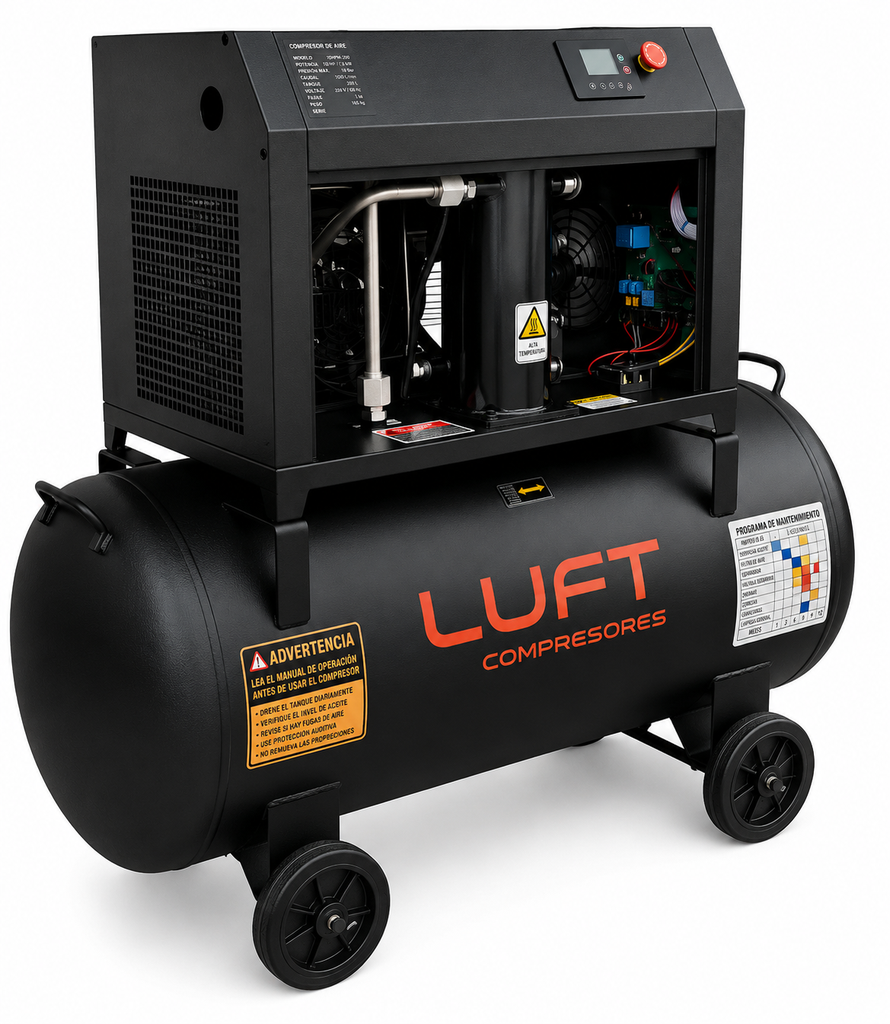 COMPRESOR DE TORNILLO 270LTS 3HP LUFT (HM-W-TORNILLO)