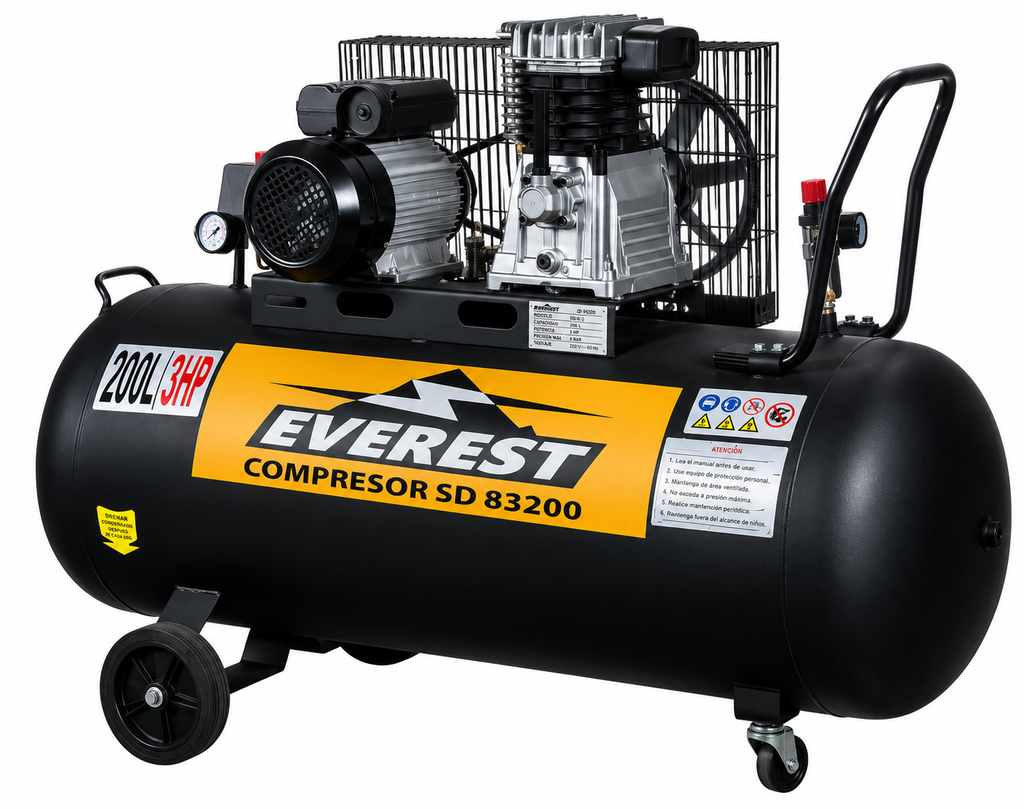 COMPRESOR EVEREST 3,0 hp 200 litros