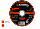Disco corte 4 1/2" x 1,0mm metal/inox