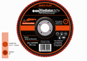 Disco Flap 4 1/2" acero y madera gr80