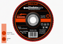 Disco Flap 4 1/2" acero y madera gr40